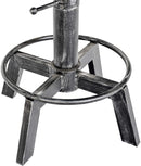 Hocker Höhenverstellbar, Kunstleder, Industrial-Design