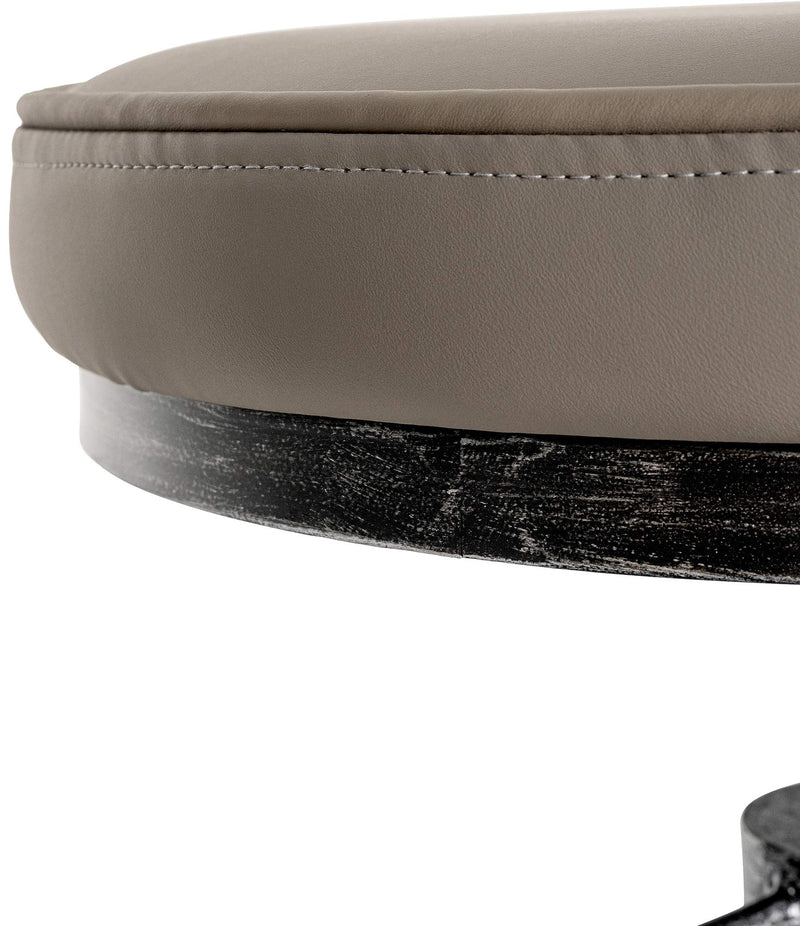 Hocker Höhenverstellbar, Kunstleder, Industrial-Design