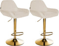 2er Set Barhocker Braga Gold Stoff