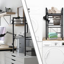 Mikrowellenregal höhenverstellbar 2-stufig / 3-stufig mit Haken Stauraum Küche