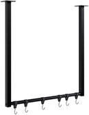 Kleiderstange mit 6 Haken für Deckenmontage - Metall Garderobenstange 50 kg belastbar