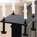 Kleiderstange mit 6 Haken für Deckenmontage - Metall Garderobenstange 50 kg belastbar