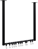 Kleiderstange mit 12 Haken für Deckenmontage - Garderobenstange Metall 50 kg belastbar