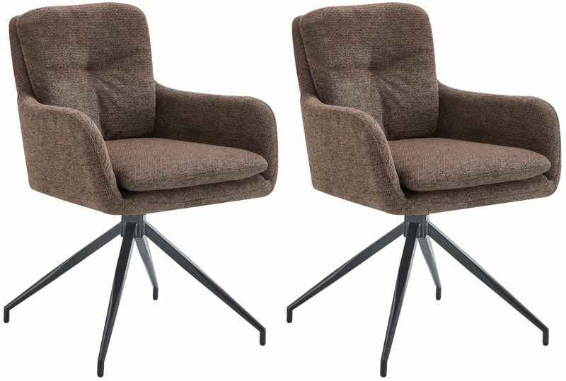 2er Set Esszimmerstuhl Pickett Stoff