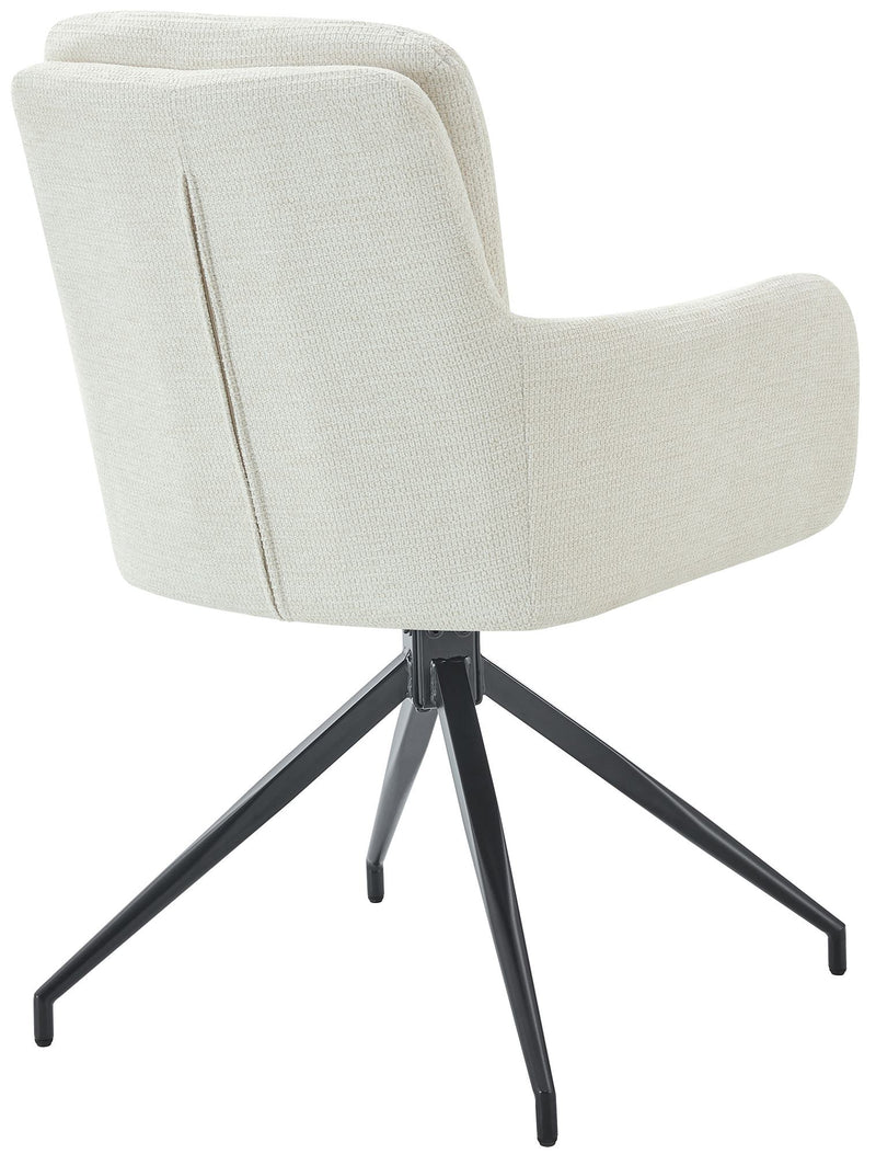 2er-Set Esszimmerstühle  Stoff, 180° drehbar, gepolstert