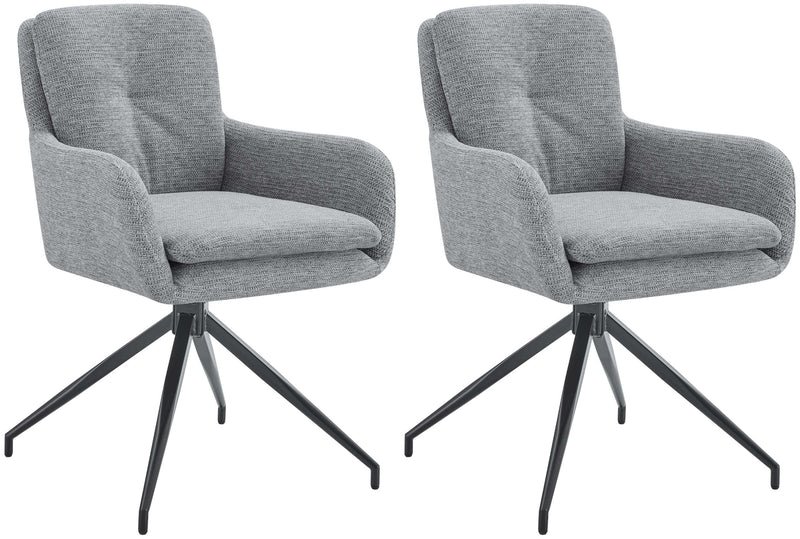 2er Set Esszimmerstuhl Pickett Stoff