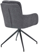 2er-Set Esszimmerstühle  Stoff, 180° drehbar, gepolstert