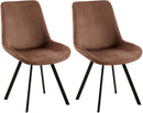 2er Set Esszimmerstuhl Lewes Samt