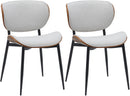 2er Set Esszimmerstühle mit Rückenlehne Modernes Design Für Esszimmer & Küche