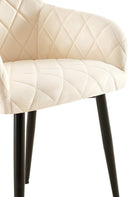 2er-Set Samt Esszimmerstühle Stabil, Bodenschoner, pflegeleicht