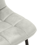 Esszimmerstuhl mit Samtbezug und hoher Rückenlehne - Eleganzer Designstuhl für Essbereich und Wohnzimmer