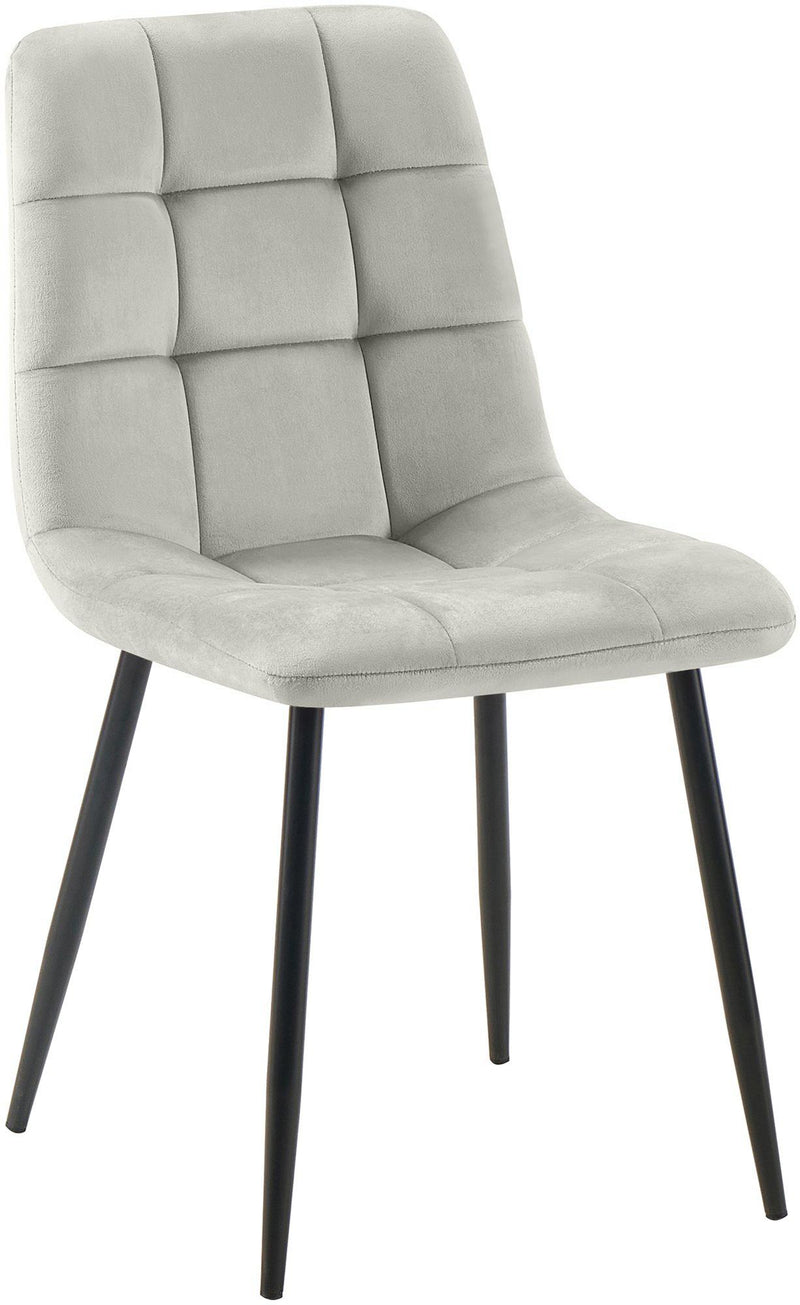 Esszimmerstuhl mit Samtbezug und hoher Rückenlehne - Eleganzer Designstuhl für Essbereich und Wohnzimmer