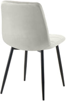 Esszimmerstuhl mit Samtbezug und hoher Rückenlehne - Eleganzer Designstuhl für Essbereich und Wohnzimmer