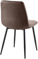 Esszimmerstuhl mit Samtbezug und hoher Rückenlehne - Eleganzer Designstuhl für Essbereich und Wohnzimmer