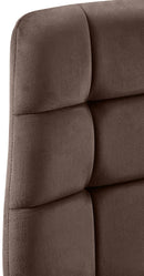 Esszimmerstuhl mit Samtbezug und hoher Rückenlehne - Eleganzer Designstuhl für Essbereich und Wohnzimmer