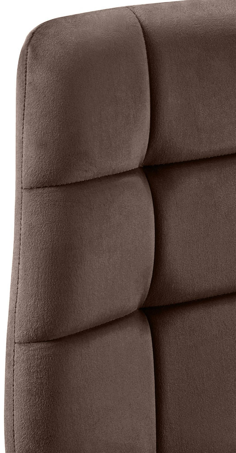 Esszimmerstuhl mit Samtbezug und hoher Rückenlehne - Eleganzer Designstuhl für Essbereich und Wohnzimmer