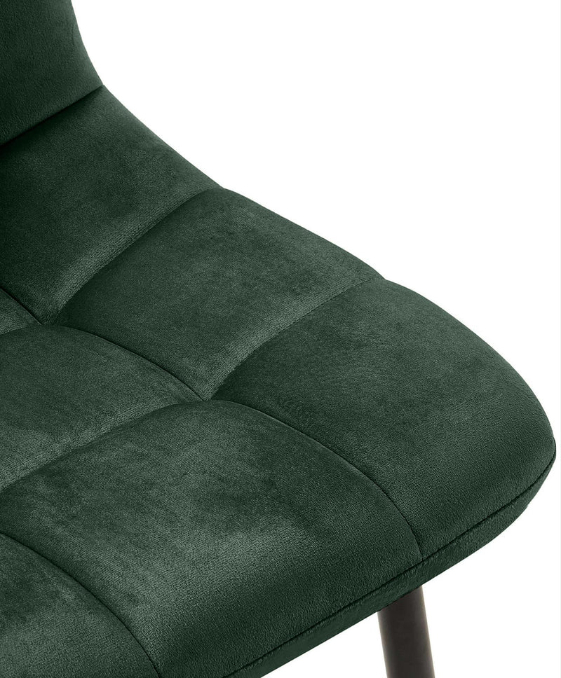 Esszimmerstuhl mit Samtbezug und hoher Rückenlehne - Eleganzer Designstuhl für Essbereich und Wohnzimmer