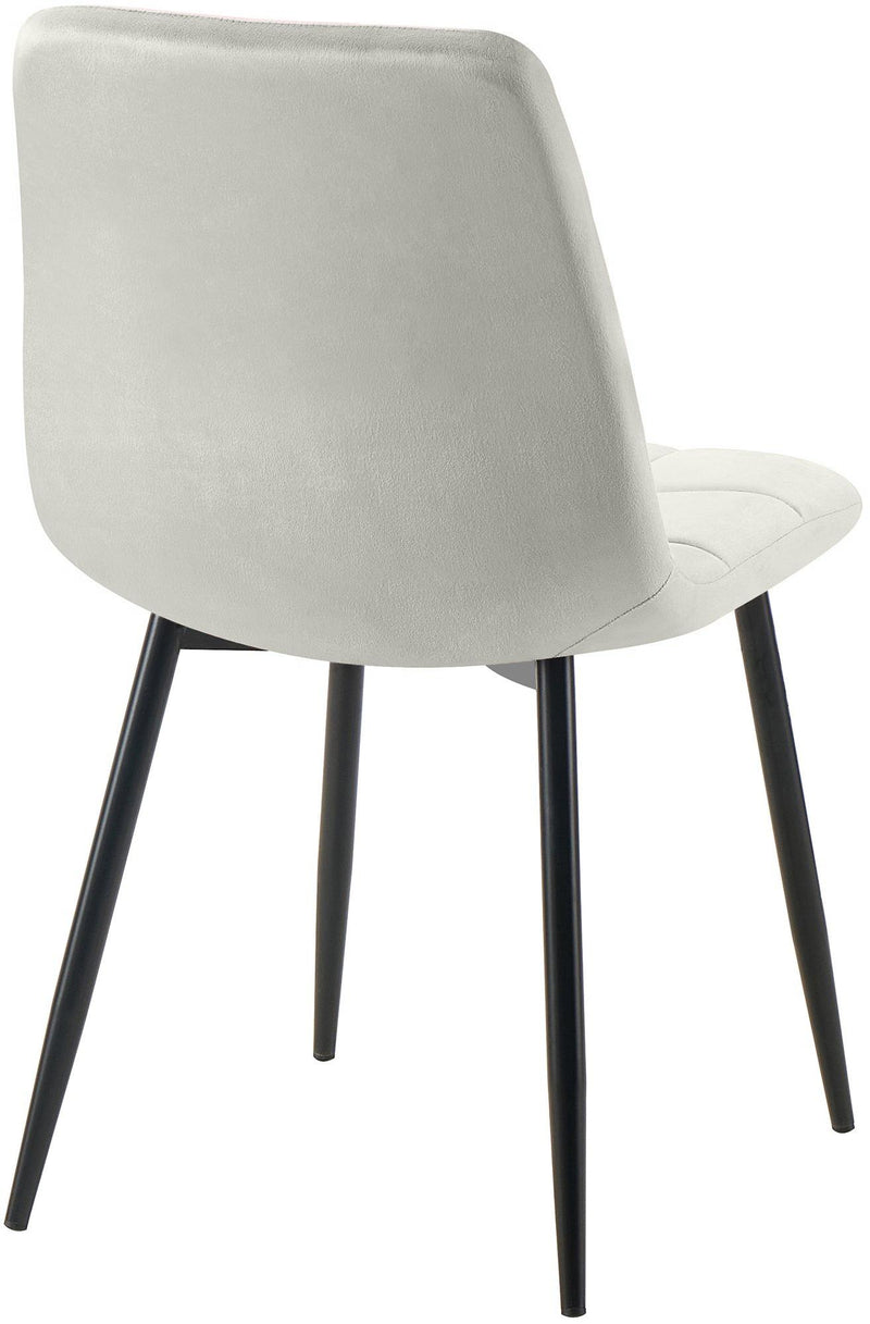Modernes 4er-Set Esszimmerstühle mit Samtbezug und gepolsterter Rückenlehne