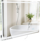 Badspiegel mit Bluetooth Lautsprechern & LED Beleuchtung - IP44 Spritzwasserschutz mit Anti-Beschlag Funktion