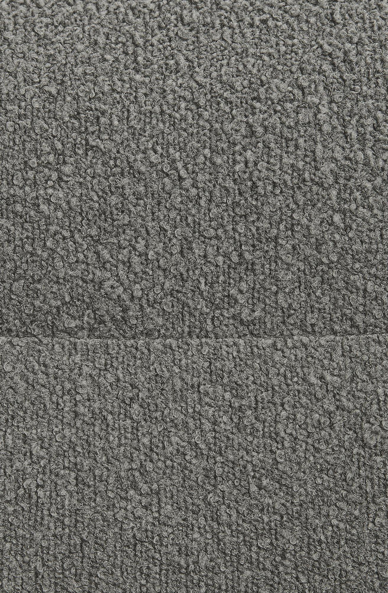 Esszimmerstuhl drehbar mit Armlehnen Teddystoff gepolstert Metallgestell 120 kg belastbar