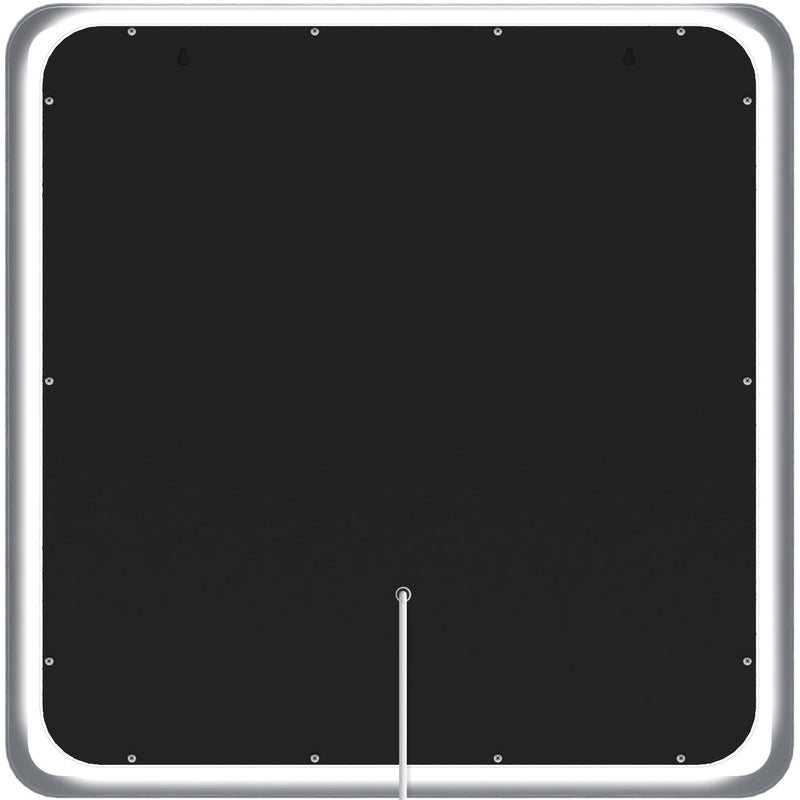 Badezimmerspiegel mit LED Beleuchtung und Anti-Beschlag Funktion. IP44 Spritzwasserschutz, 3 Lichtfarben, dimmbar. Touch-Bedienung für Beleuchtungseinstellungen.