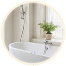 Runder Badspiegel mit LED Beleuchtung und Anti Beschlag IP44 Spritzwasserschutz