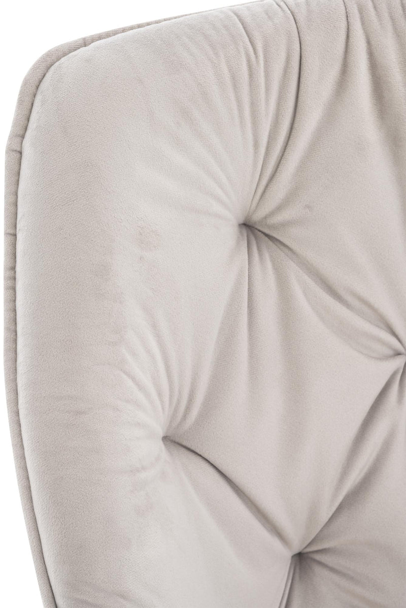 Esszimmerstuhl mit Armlehnen Samtbezug gepolstert - Moderner Sessel mit Metallgestell 150 kg belastbar