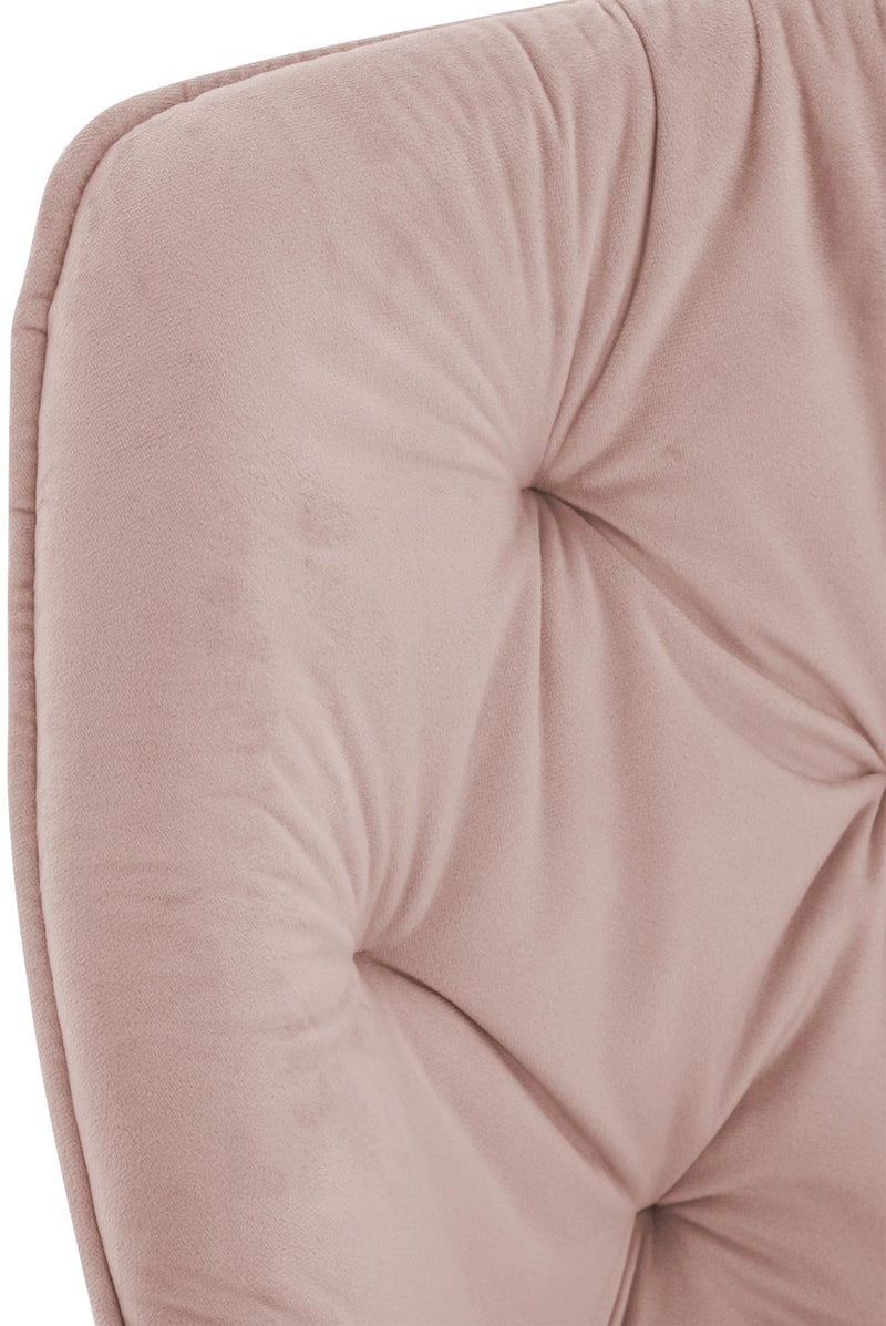 Esszimmerstuhl mit Armlehnen Samtbezug gepolstert - Moderner Sessel mit Metallgestell 150 kg belastbar