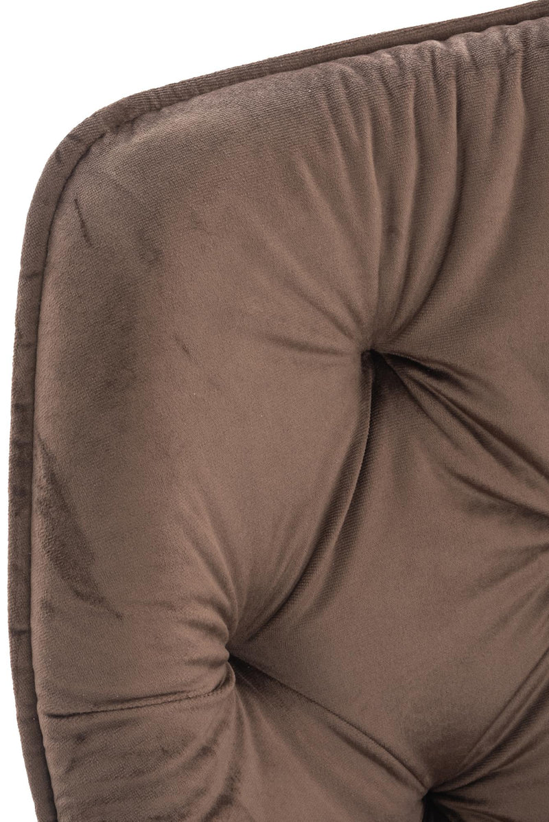 Esszimmerstuhl mit Armlehnen Samtbezug gepolstert - Moderner Sessel mit Metallgestell 150 kg belastbar