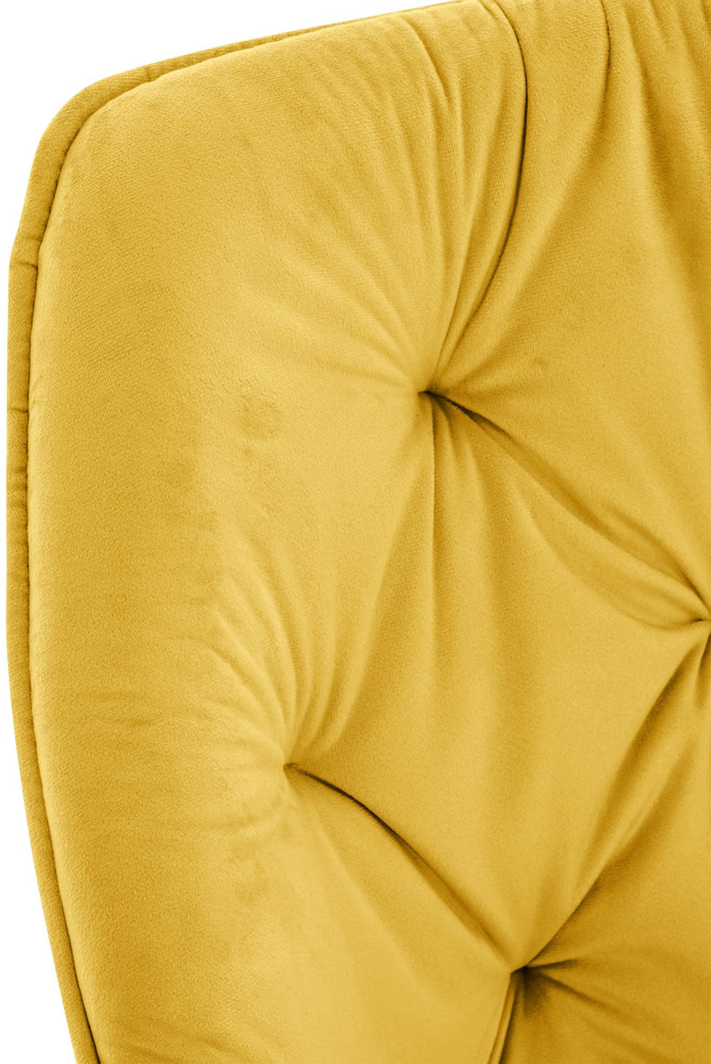 Esszimmerstuhl mit Armlehnen Samtbezug gepolstert - Moderner Sessel mit Metallgestell 150 kg belastbar