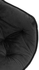 2er Set Elegante Samtstühle Luxuriöses Design Stabiles Metallgestell