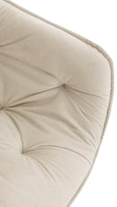 2er Set Elegante Samtstühle Luxuriöses Design Stabiles Metallgestell