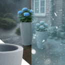 Pflanzkübel 2er Set Fiberclay - Wetterfest für Innen & Außen mit Ablauflöchern