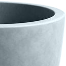 Pflanzkübel 2er Set Fiberclay - Wetterfest für Innen & Außen mit Ablauflöchern