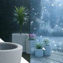 Pflanzkübel mit Ablauflöchern und Stellkanten Fiberclay Material 4er Set