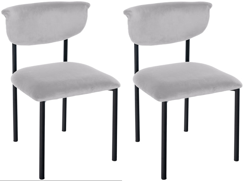2er Set Esszimmerstuhl Gambell Samt