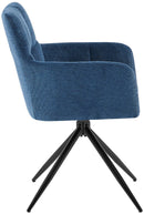 2er-Set Esszimmerstühle  Stoff, 180°-Schwenk, gepolstert