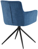 2er-Set Esszimmerstühle  Stoff, 180°-Schwenk, gepolstert