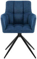 2er-Set Esszimmerstühle  Stoff, 180°-Schwenk, gepolstert