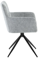 2er-Set Esszimmerstühle  Stoff, 180°-Schwenk, gepolstert