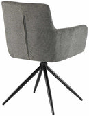 2er-Set Esszimmerstühle  Stoff, 180°-Schwenk, gepolstert