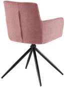 2er-Set Esszimmerstühle  Stoff, 180°-Schwenk, gepolstert