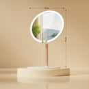 Schminkspiegel mit LED Beleuchtung 3 Farben dimmbar & Touchbedienung USB-C rundes Metall Design