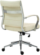 Bürostuhl mit Armlehnen und Stoffbezug Chromgestell verstellbare Sitzhöhe