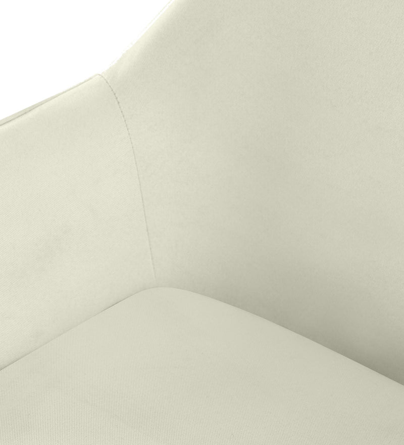 Esszimmerstuhl mit Armlehnen gepolstert Polyester Stoff  Metallgestell