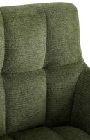 Esszimmerstühle 2er Set mit Armlehnen und Stoffbezug - Moderne Polsterstühle mit Metallgestell 150 kg belastbar