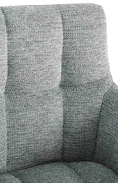 Esszimmerstühle 2er Set mit Armlehnen und Stoffbezug - Moderne Polsterstühle mit Metallgestell 150 kg belastbar