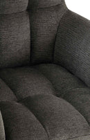 Esszimmerstühle 2er Set mit Armlehnen und Stoffbezug - Moderne Polsterstühle mit Metallgestell 150 kg belastbar