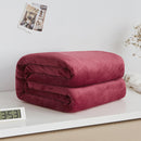 Kuschelige Flanelldecke in Korallenoptik