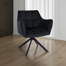 Premium Esszimmerstuhl mit Samtbezug Einzelstuhl Moderne Designerstuhl mit Metallgestell für Küche & Esszimmer